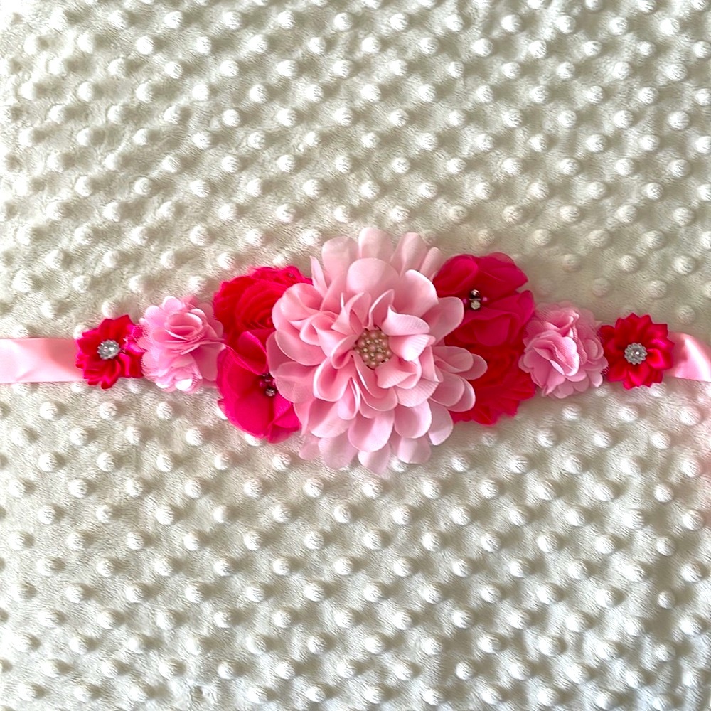 Pink Maternity Sash